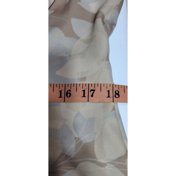 CALVIN KLEIN BEIGE FLORAL DRESS SIZE 14 - Picture 13 of 16